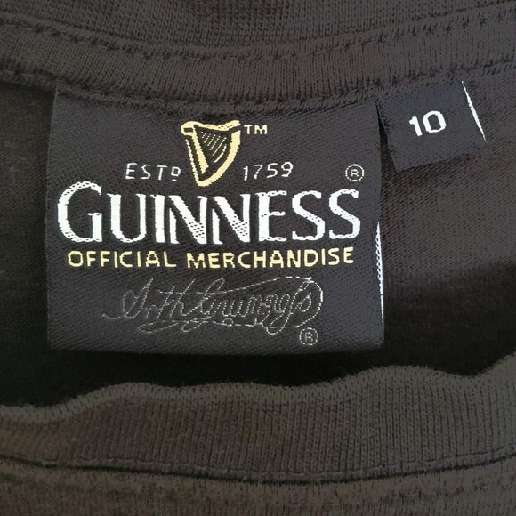Authentic Guinness Beer Women's Graphic Short Sleeve Tee Small Black - Picture 4 of 7